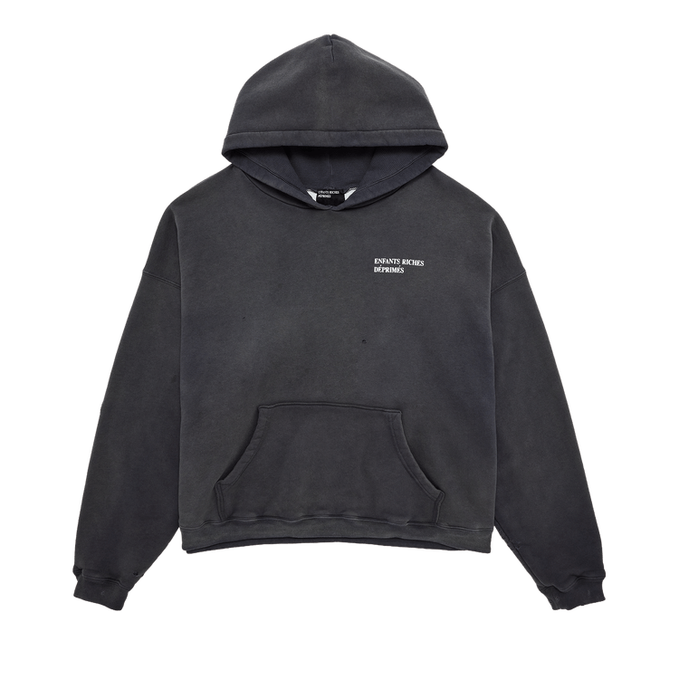 Enfants Riches Déprimés Thermal Lined Distressed Logo Hoodie "Grey"