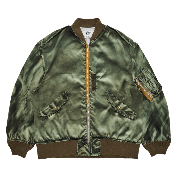 Junya Watanabe Marbled MA-1 Bomber Jacket "Green"