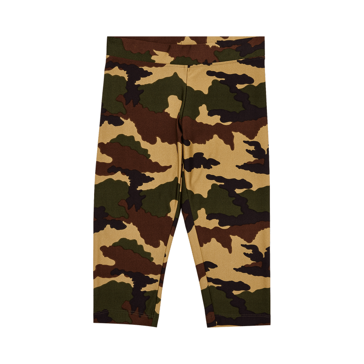 Vintage Plein Sud Camo Stretch Bike Shorts "Green/Brown"
