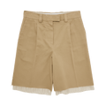 Miu Miu Layered Chino Shorts "Beige"