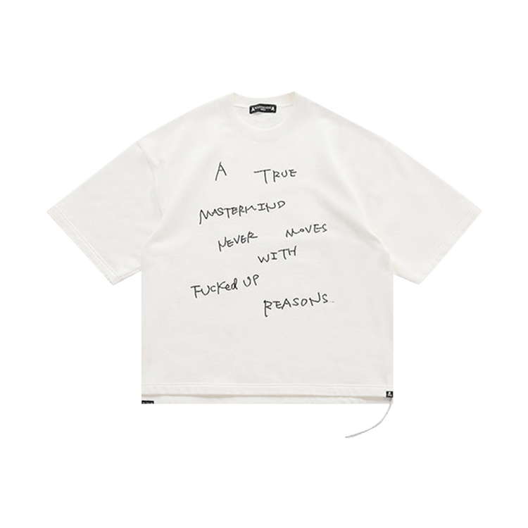 Mastermind World Decorated Short-Sleeve Sweatshirt "White"