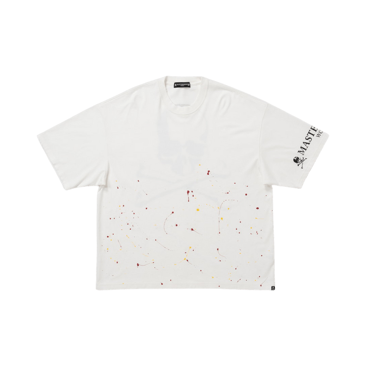 Mastermind World Distressed Short-Sleeve Tee "White"