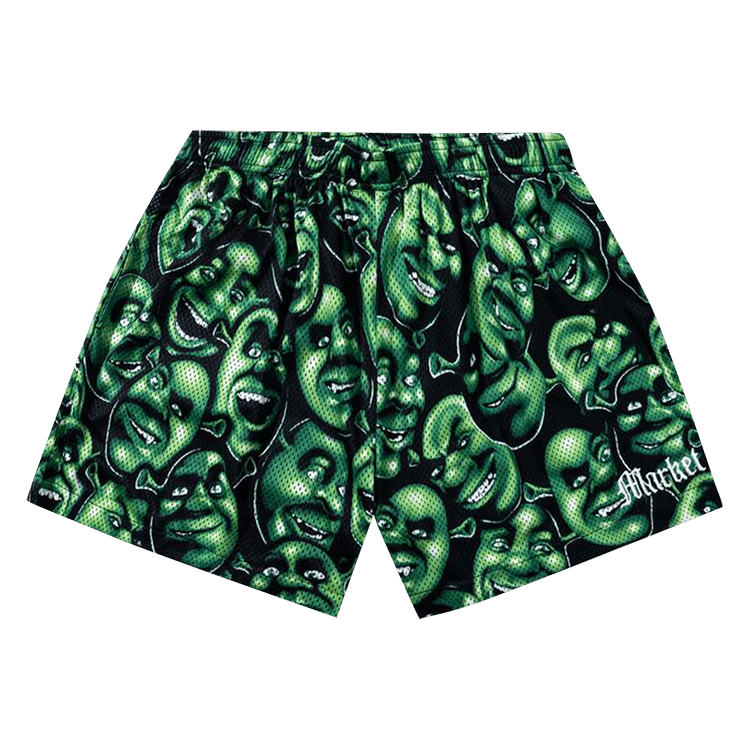 Market x Shrek Aop Mesh Shorts "Multicolor"