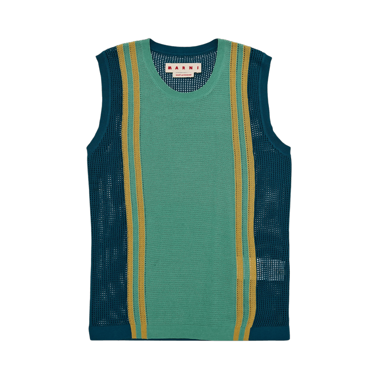 Marni Roundneck Sweater Sleeveless "Dragon Green"