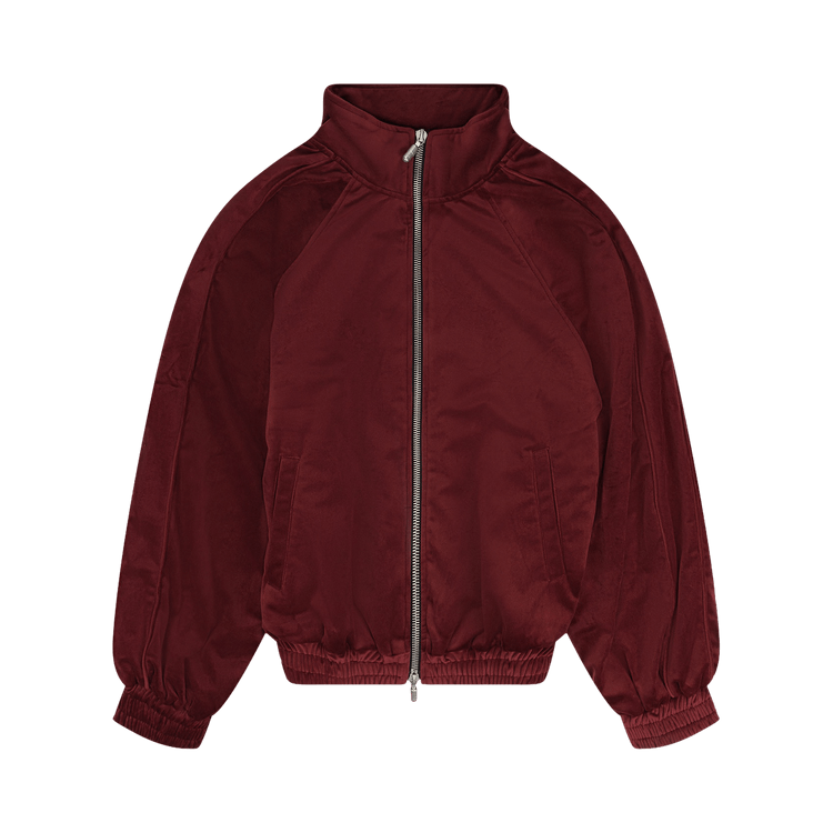 Rhude Velvet Track Jacket "Maroon"