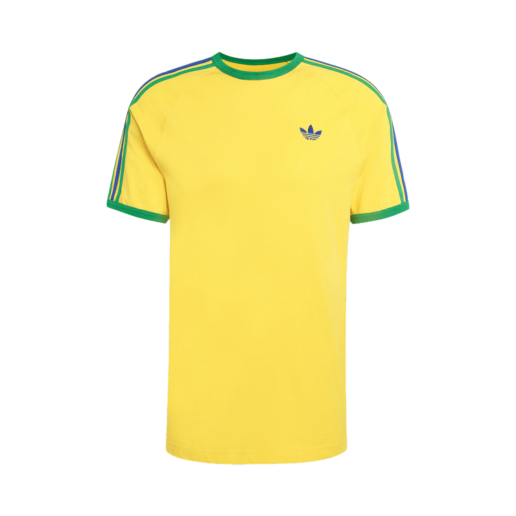 Adidas Originals 3-Stripes Tee "Eqt Yellow/Green/Collegiate Royal"