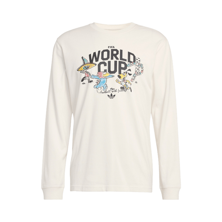Adidas FIFA World Cup 26 Mascot Long Sleeve T-Shirt "Cloud White"