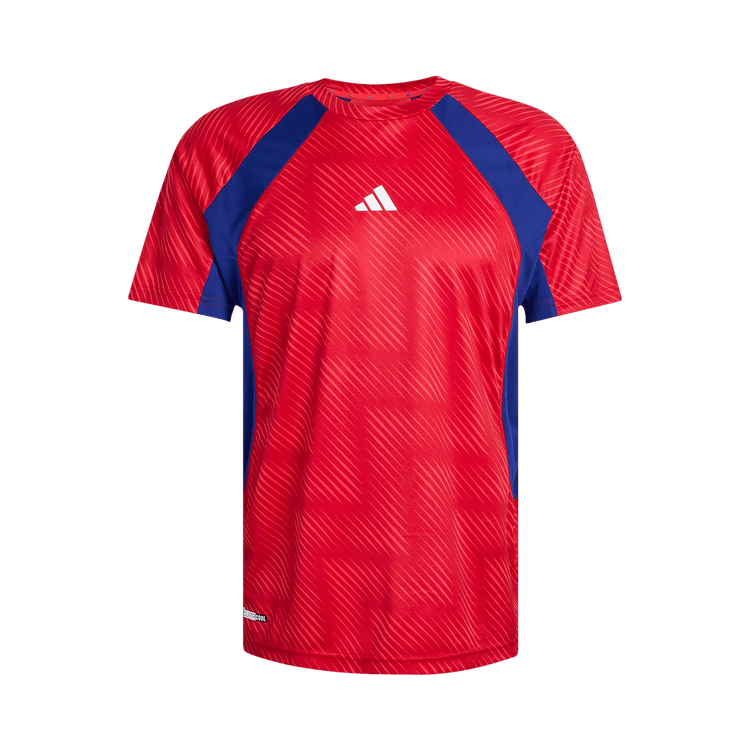 Adidas Workout Tech Apparel T-Shirt FIFA World Cup 26 "Pure Ruby/Mystery Ink/Black"