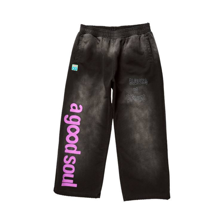A Good Soul Divine Disruption Sweatpants "Faded Black"