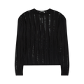Ann Demeulemeester Danial Ladder Stitch Oversized Sweater "Black"