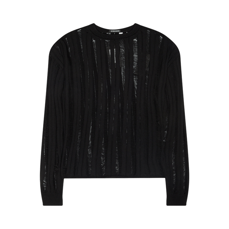 Ann Demeulemeester Danial Ladder Stitch Oversized Sweater "Black"