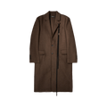 Ann Demeulemeester Baaf Straight Tailored Coat "Beaver Brown"
