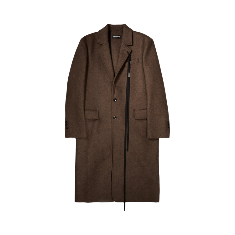 Ann Demeulemeester Baaf Straight Tailored Coat "Beaver Brown"