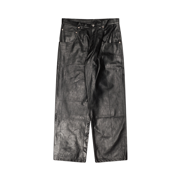 Vetements Leather Hip-Hop Pants "Black"
