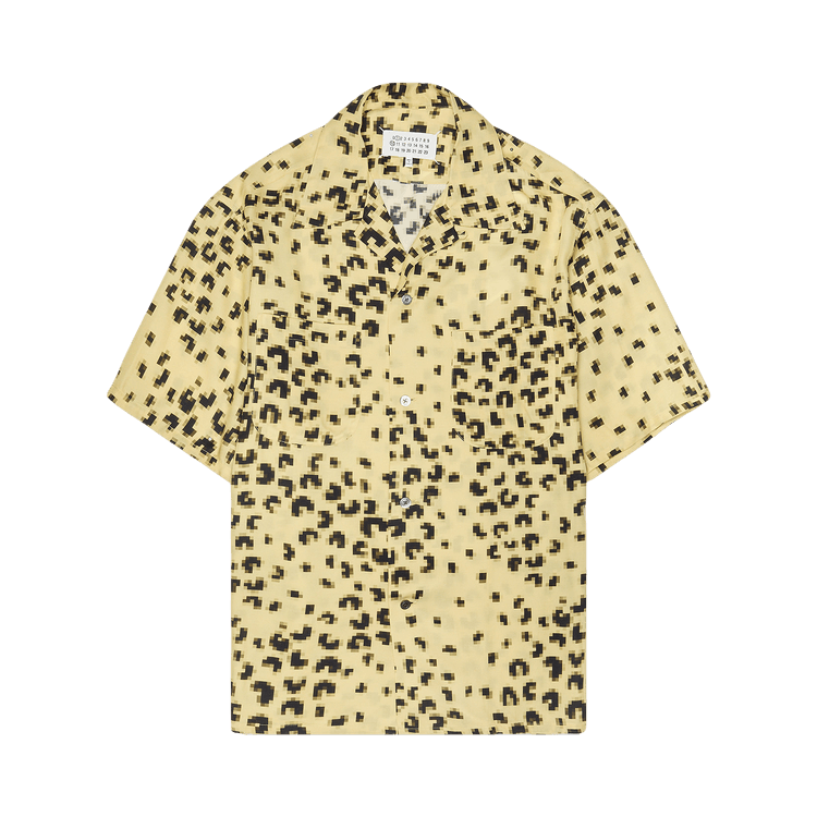 Maison Margiela Pixel Leopard Short-Sleeve Shirt "Yellow"