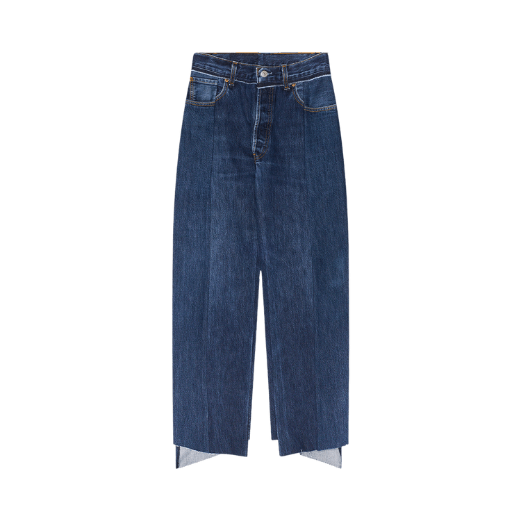 Vetements Iconic Cut-Up Jeans "Blue"