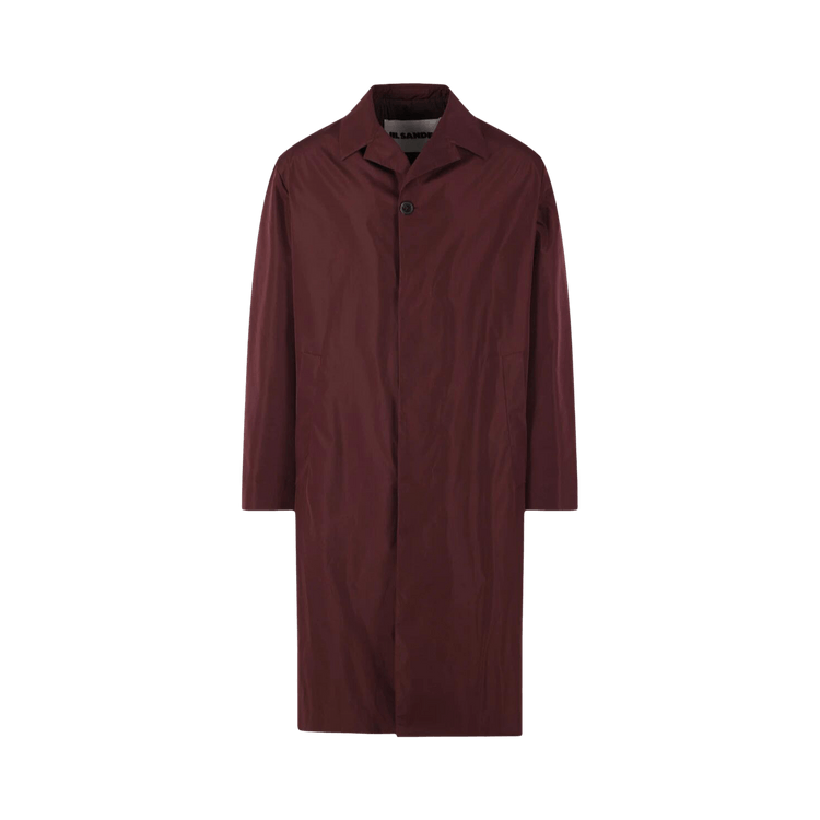 Jil Sander Taffetas Sport Coat "Plum Red"