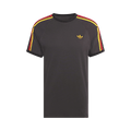 Adidas Originals 3-Stripes Tee "Utility Black/Collegiate Gold/Power Red"