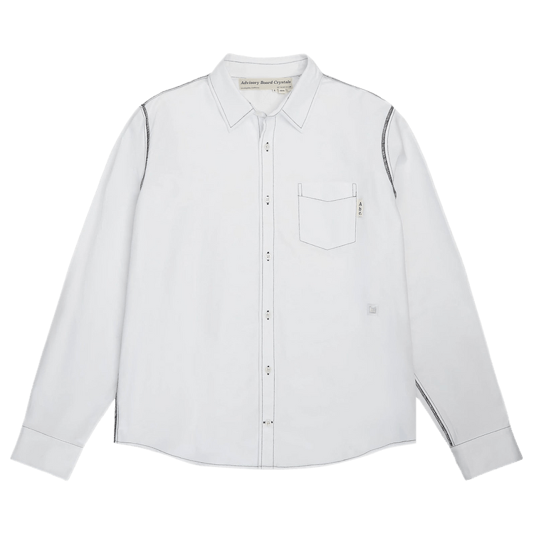 Advisory Board Crystals Hologram Oxford Shirt "White"