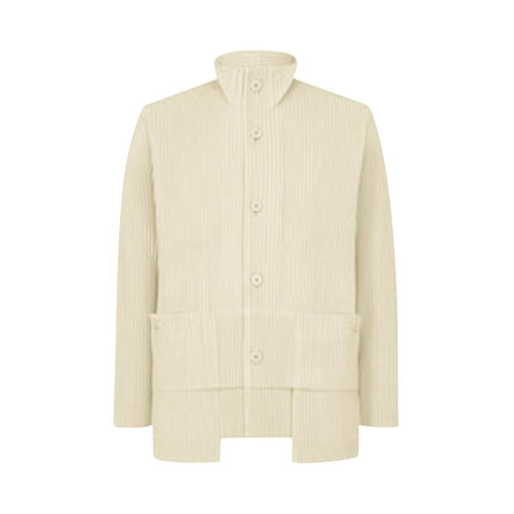 Homme Plissé Issey Miyake Multi-Pocket Shirt "Limestone"