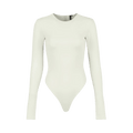 Entire Studios Uniform Long-Sleeve Bodysuit "Rice"