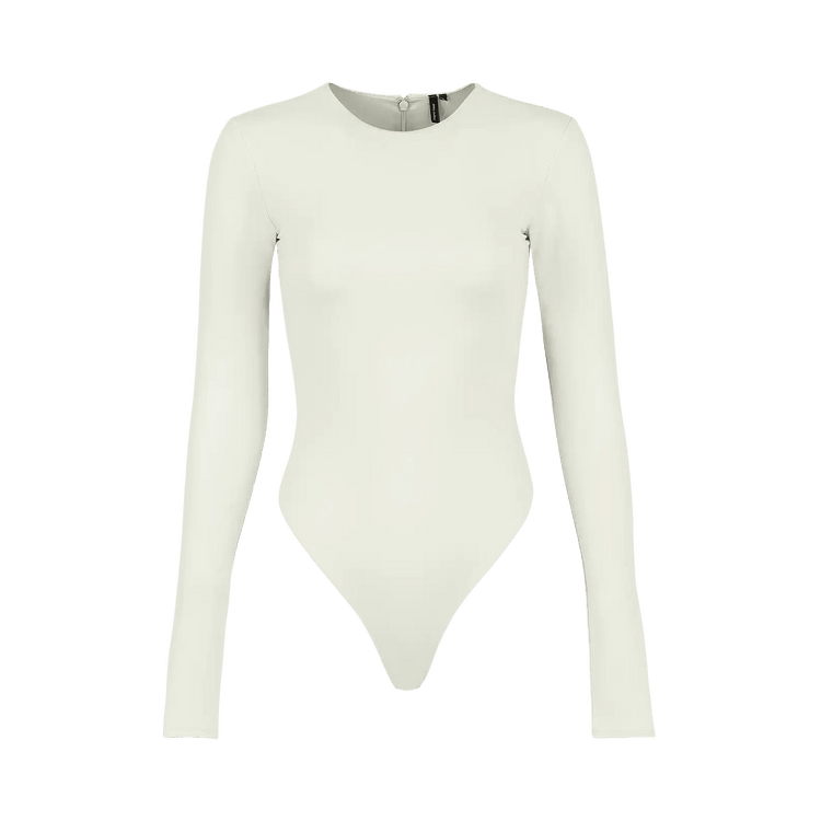 Entire Studios Uniform Long-Sleeve Bodysuit "Rice"
