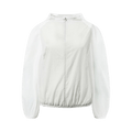 Amomento Sheer Nylon Two-Way Top Jacket "White"