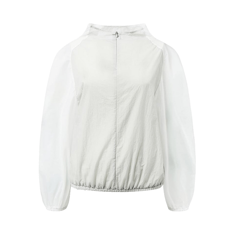 Amomento Sheer Nylon Two-Way Top Jacket "White"