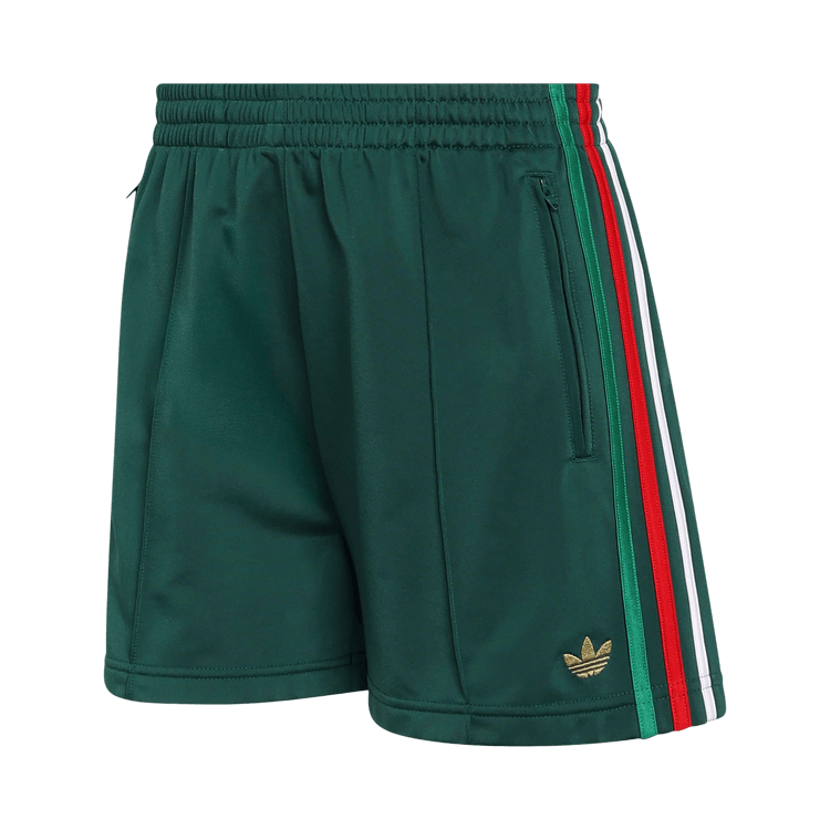 Adidas Originals Firebird Classic Shorts "Team Dark Green/Bold Green/White/Better Scarlet"
