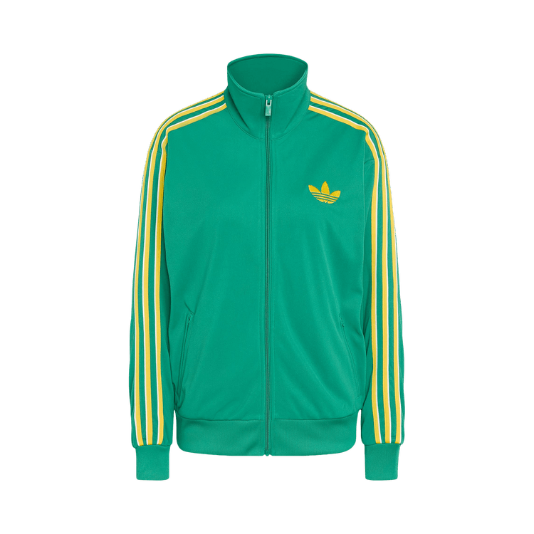 Adidas Originals Firebird Track Top Loose "Bold Green/Eqt Yellow/Off White"