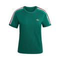 Adidas Originals 3-Stripes Slim Tee "Team Dark Green/Bold Green/White/Better Scarlet"