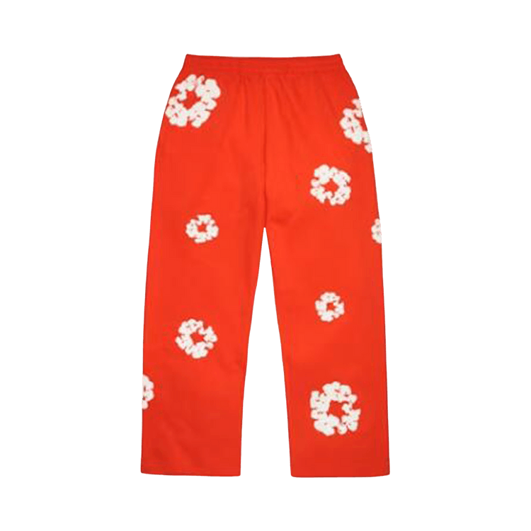 Denim Tears Cotton Wreath Baggy Sweatpants "Dark Orange"