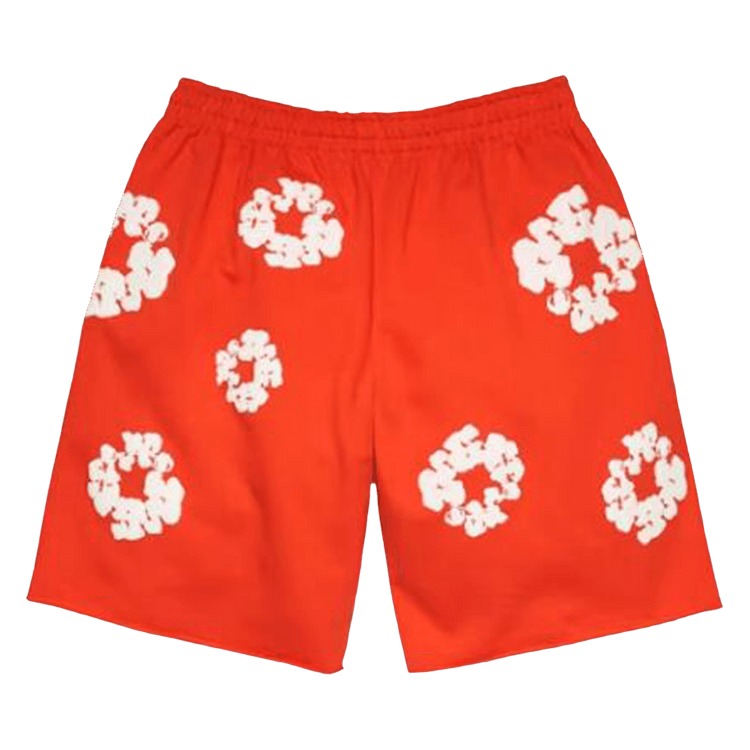 Denim Tears Cotton Wreath Sweatshorts "Dark Orange"