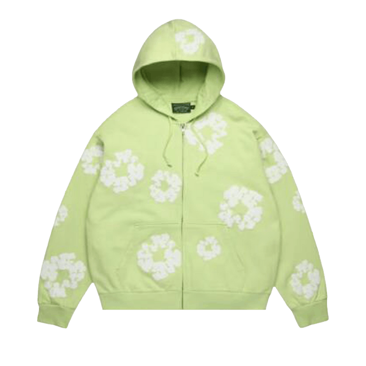 Denim Tears Cotton Wreath Zip Hoodie "Mint"