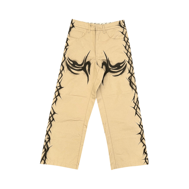 Hellstar Tribal Airbrushed Pants "Brown"