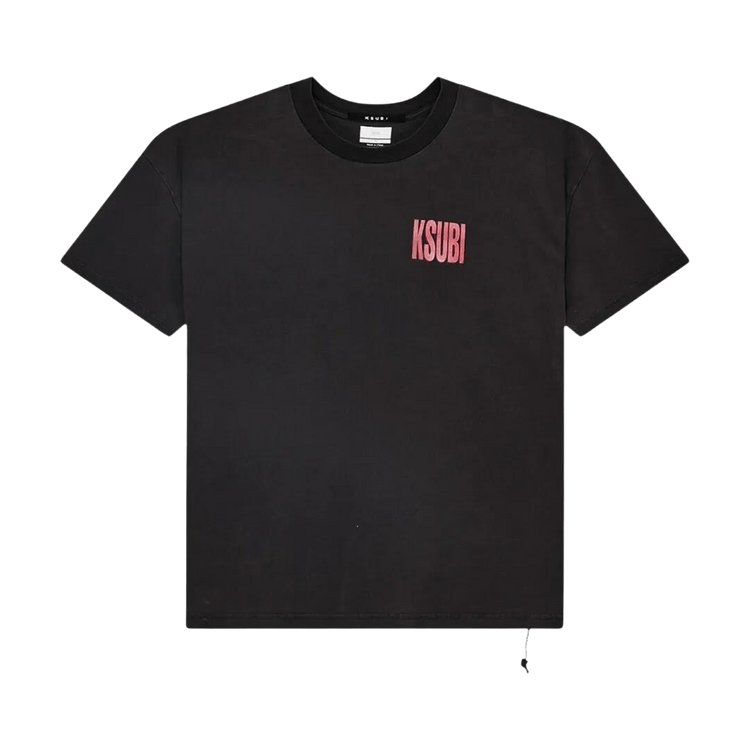 Ksubi Panthera Ekcess Short-Sleeve Tee "Faded Black"