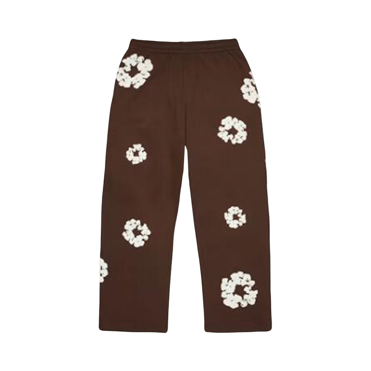 Denim Tears Cotton Wreath Baggy Sweatpants "Dark Brown"