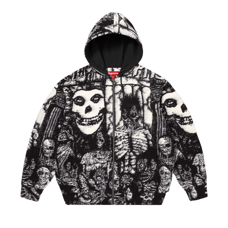 Supreme x The Misfits Zip Up Hooded Sweater "Black"