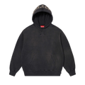 Supreme Overdyed Studded Hooded Sweatshirt "Black"