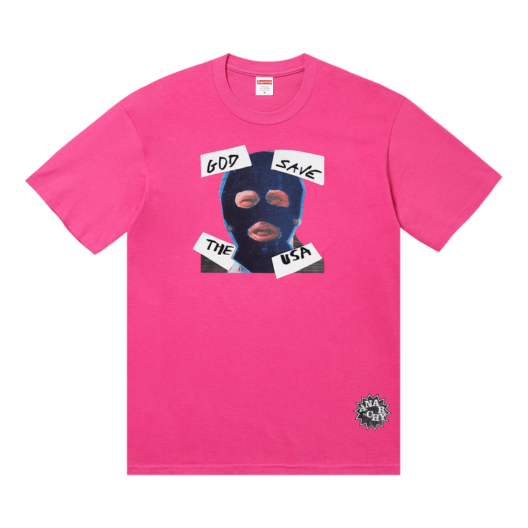 Supreme God Save Us Tee "Fuchsia"