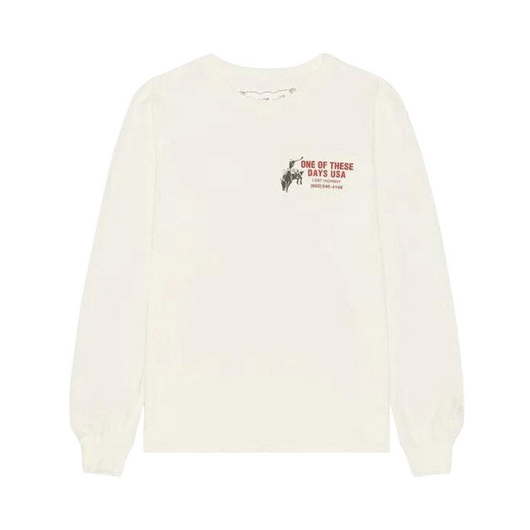 One Of These Days Break On Through Long-Sleeve Shirt "Bone"