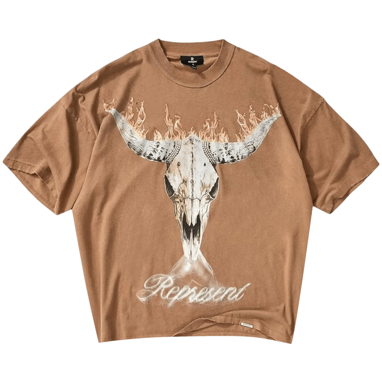 Represent Clo British Cowboys T-Shirt "Dusty Brown"
