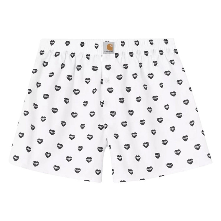 Carhartt WIP Cotton Boxer "Heart Print/White/Black"