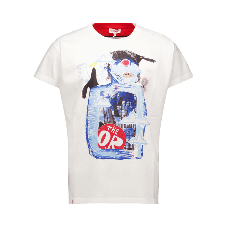 Charles Jeffrey Loverboy Bum Reveal Tee "White/Red Stripe"