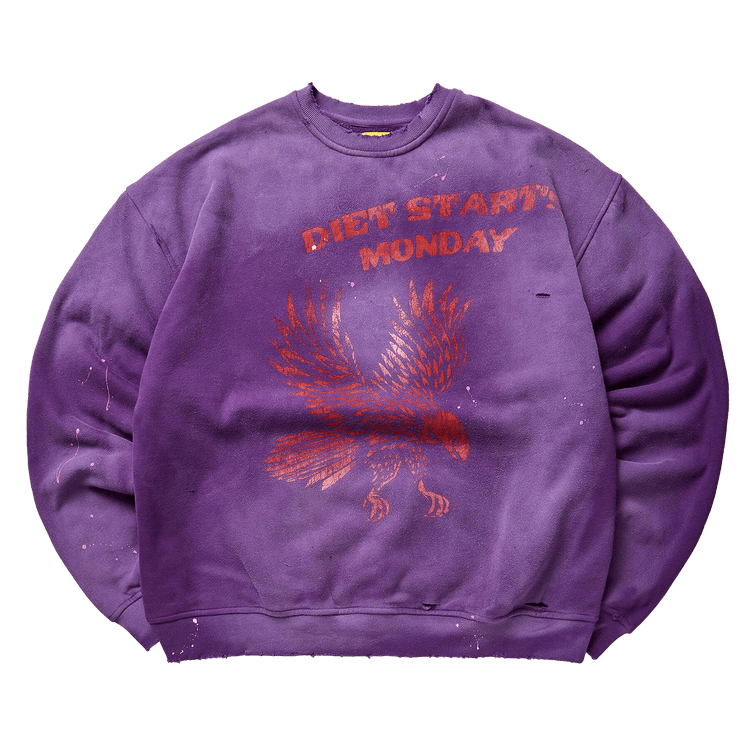 Diet Starts Monday Eagle Sweatshirt "Purple/Red"