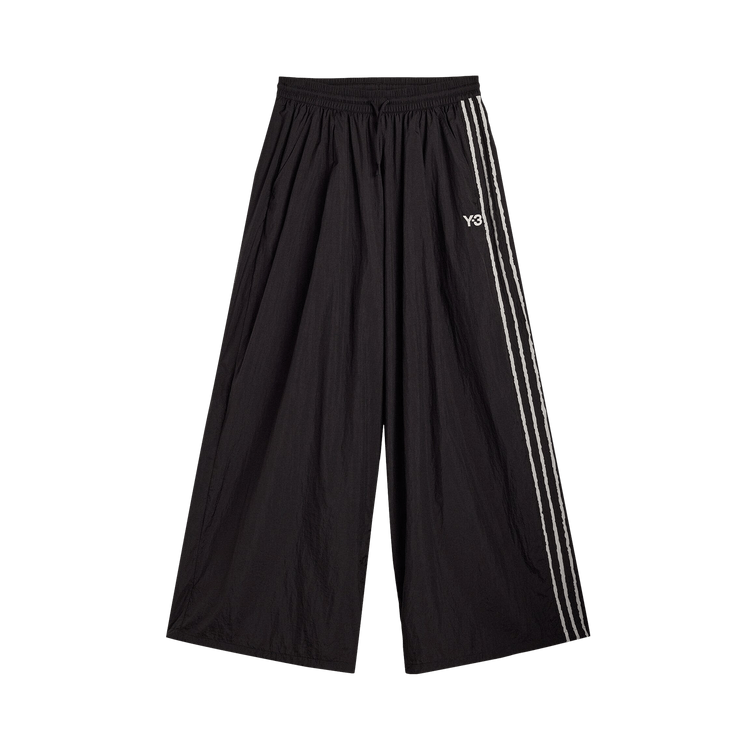 Y-3 Raw Edge 3 Stripes Wide Pants "Black"