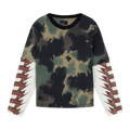 Rassvet Faux Layered Metal Long-Sleeve Tee "Green"