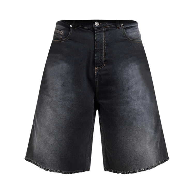 Rassvet Sun Dyed Extra Baggy Denim Shorts "Black"