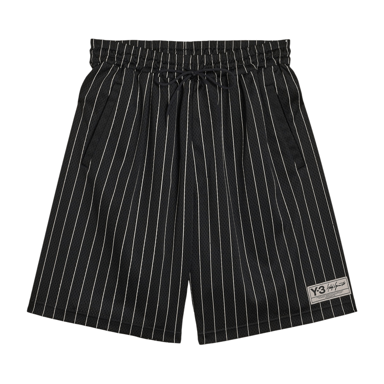 Y-3 x Adidas Mesh Pinstripe Shorts "Black"