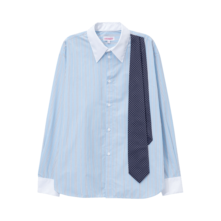 Charles Jeffrey Loverboy Late To Work Shirt "Blue Stripe"